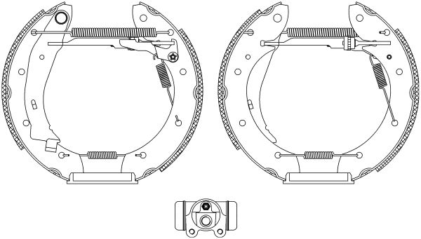 HELLA stabdžių trinkelių komplektas 8DB 355 004-391