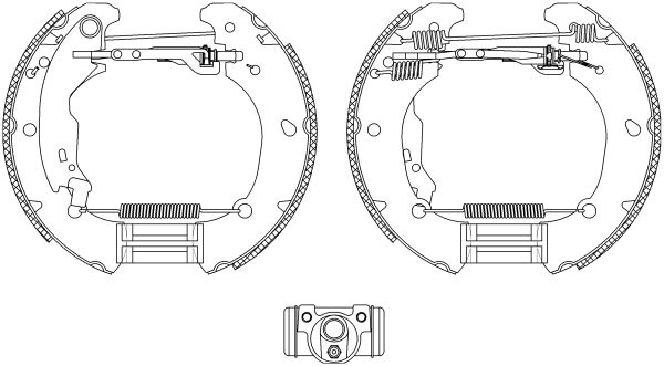 HELLA stabdžių trinkelių komplektas 8DB 355 004-481