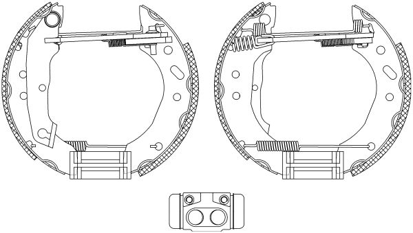 HELLA stabdžių trinkelių komplektas 8DB 355 005-011