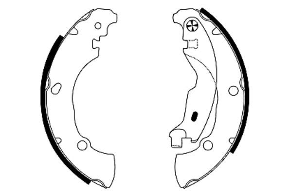 HELLA Комплект тормозных колодок 8DB 355 005-171