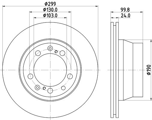 HELLA stabdžių diskas 8DD 355 102-321