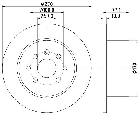 HELLA stabdžių diskas 8DD 355 102-481