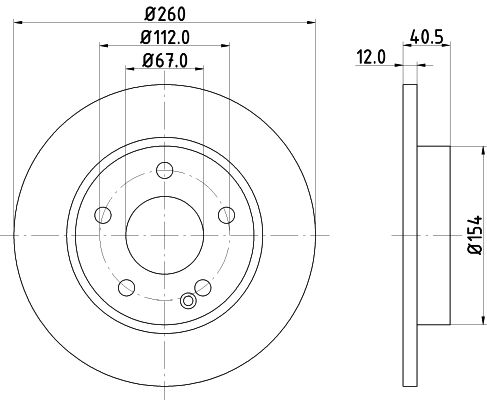 HELLA Тормозной диск 8DD 355 105-971