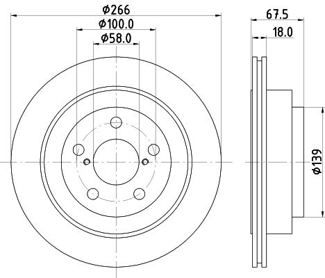 HELLA Тормозной диск 8DD 355 112-341