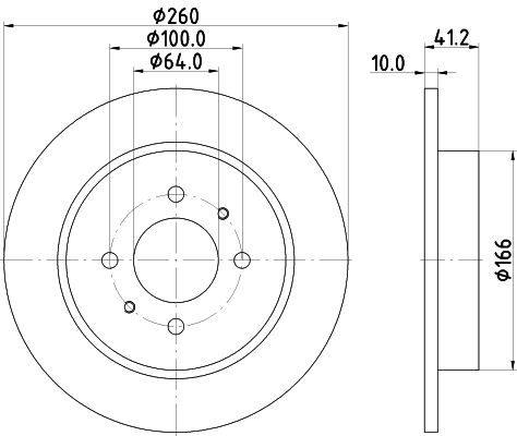 HELLA stabdžių diskas 8DD 355 114-951