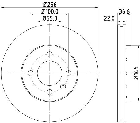 HELLA stabdžių diskas 8DD 355 118-261