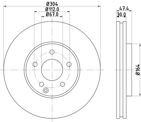 HELLA Тормозной диск 8DD 355 121-191