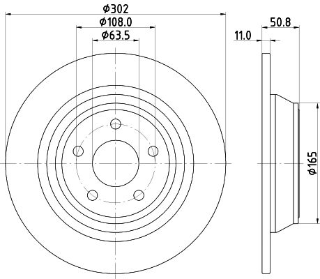 HELLA stabdžių diskas 8DD 355 122-451