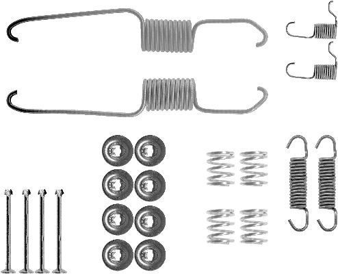 HELLA Комплектующие, тормозная колодка 8DZ 355 200-171