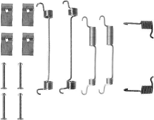 HELLA priedų komplektas, stabdžių trinkelės 8DZ 355 200-321