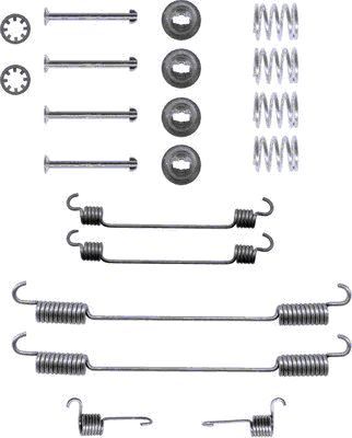 HELLA priedų komplektas, stabdžių trinkelės 8DZ 355 200-341