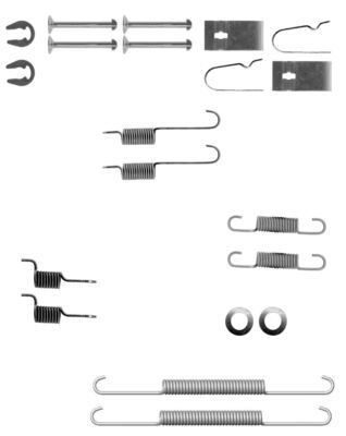 HELLA Комплектующие, тормозная колодка 8DZ 355 200-801