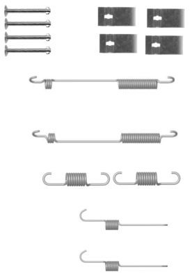 HELLA priedų komplektas, stabdžių trinkelės 8DZ 355 200-941