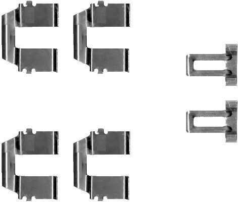 HELLA Комплектующие, колодки дискового тормоза 8DZ 355 202-721