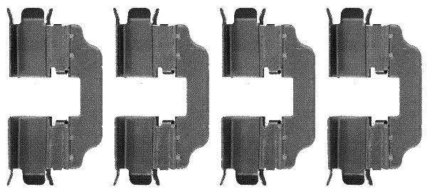 HELLA Комплектующие, колодки дискового тормоза 8DZ 355 203-411