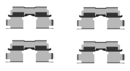 HELLA Комплектующие, колодки дискового тормоза 8DZ 355 204-481