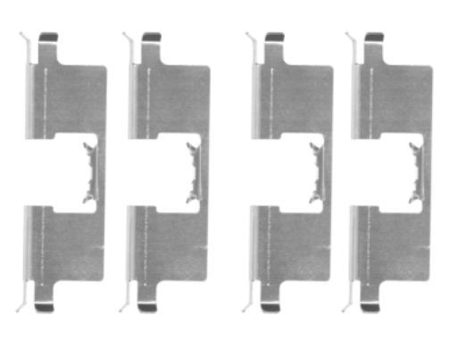 HELLA Комплектующие, колодки дискового тормоза 8DZ 355 204-651