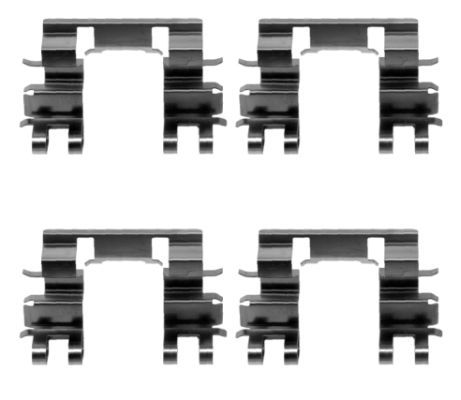 HELLA Комплектующие, колодки дискового тормоза 8DZ 355 204-831