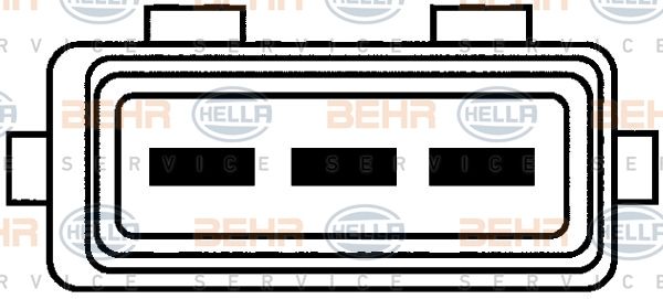 HELLA Вентилятор, охлаждение двигателя 8EW 009 144-611