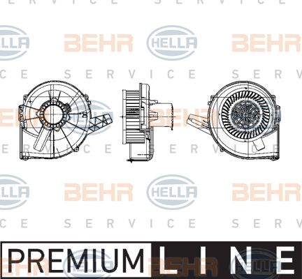 HELLA Вентилятор салона 8EW 009 157-131