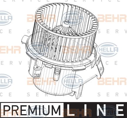 HELLA Вентилятор салона 8EW 009 158-211