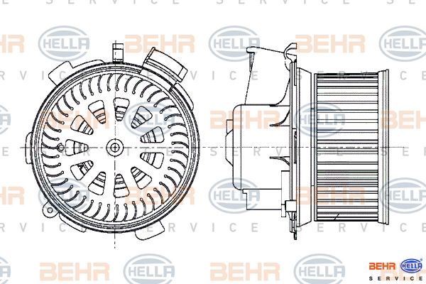 HELLA vidaus pūtiklis 8EW 009 159-481