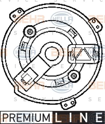 HELLA vidaus pūtiklis 8EW 009 159-531