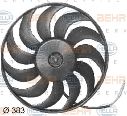HELLA ventiliatorius, radiatoriaus 8EW 351 034-781