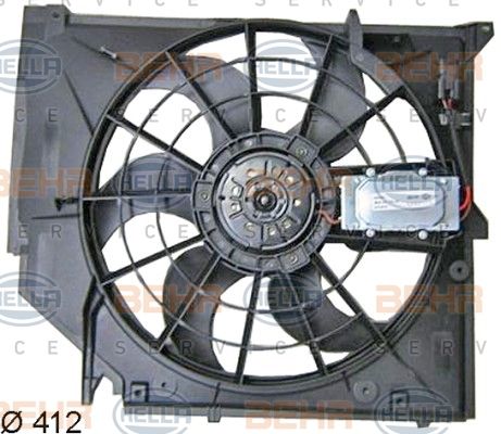 HELLA ventiliatorius, radiatoriaus 8EW 351 038-391