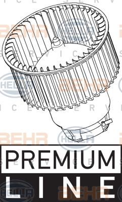 HELLA Вентилятор салона 8EW 351 040-291