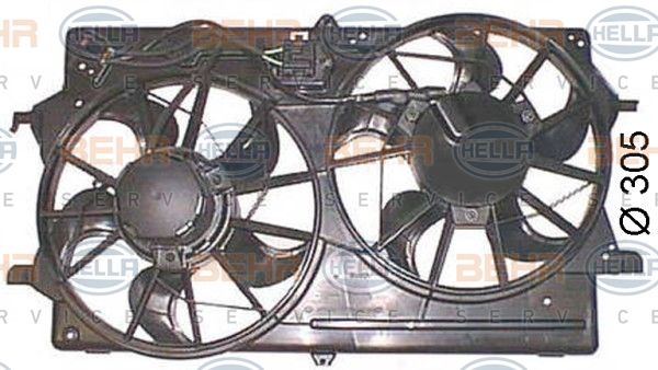 HELLA ventiliatorius, radiatoriaus 8EW 351 044-451