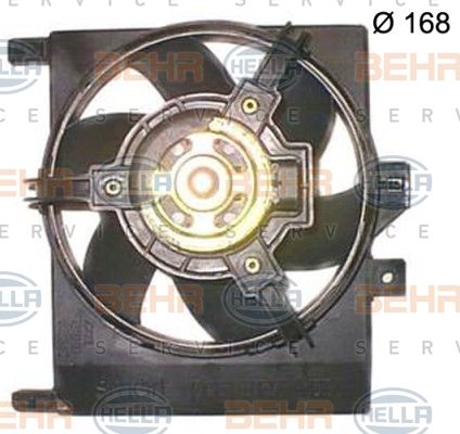 HELLA Вентилятор, охлаждение двигателя 8EW 351 150-244