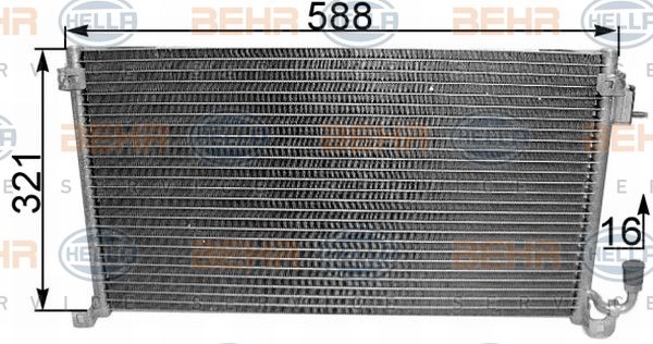 HELLA kondensatorius, oro kondicionierius 8FC 351 300-291