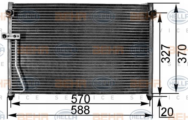 HELLA kondensatorius, oro kondicionierius 8FC 351 300-421