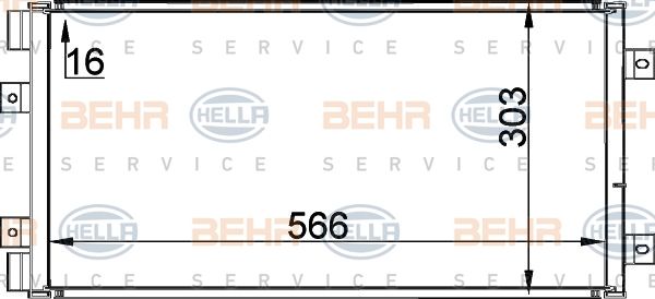 HELLA kondensatorius, oro kondicionierius 8FC 351 300-741