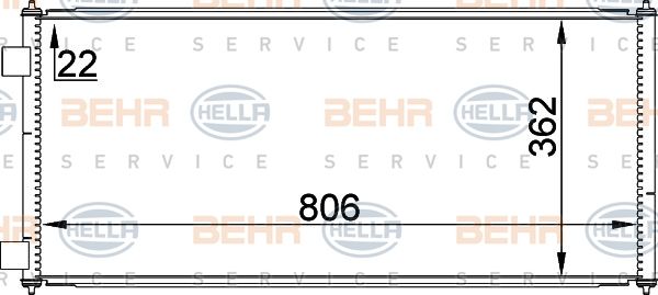 HELLA kondensatorius, oro kondicionierius 8FC 351 300-751