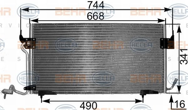 HELLA kondensatorius, oro kondicionierius 8FC 351 301-291