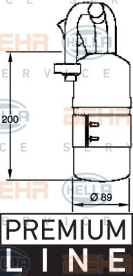 HELLA Осушитель, кондиционер 8FT 351 335-121