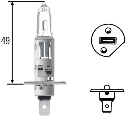 HELLA Лампа накаливания, проблесковый маячок 8GH 002 089-501