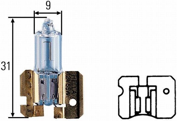 HELLA Лампа накаливания, противотуманная фара 8GH 002 857-241