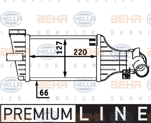 HELLA Интеркулер 8ML 376 723-411