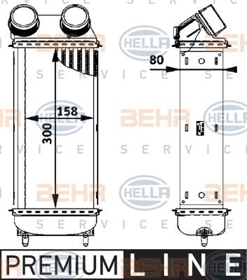 HELLA Интеркулер 8ML 376 723-561