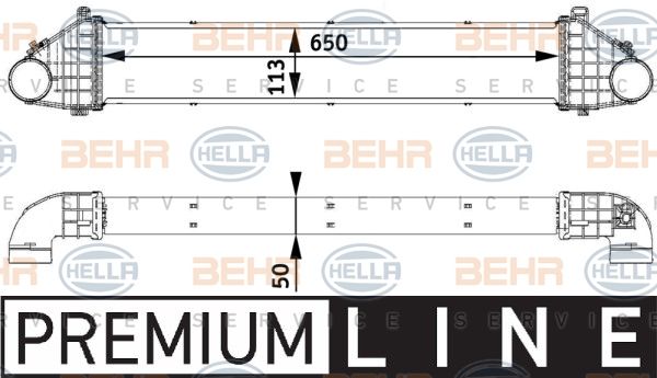 HELLA Интеркулер 8ML 376 729-541