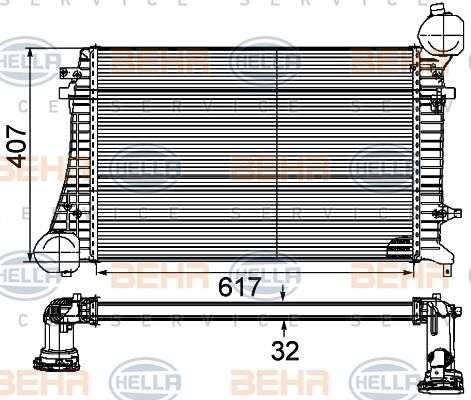 HELLA Интеркулер 8ML 376 746-131