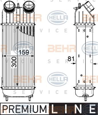 HELLA Интеркулер 8ML 376 746-221