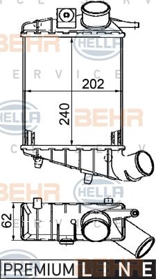 HELLA Интеркулер 8ML 376 746-541