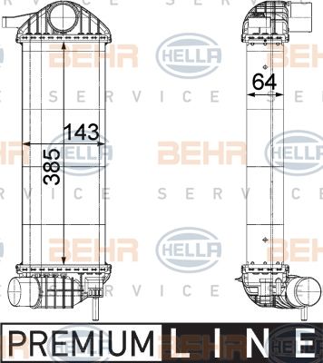 HELLA Интеркулер 8ML 376 755-551