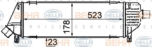 HELLA Интеркулер 8ML 376 760-671