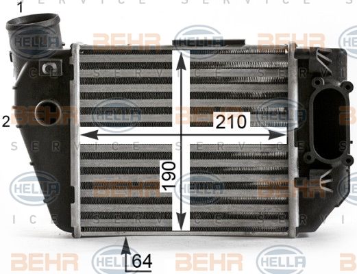 HELLA Интеркулер 8ML 376 900-381