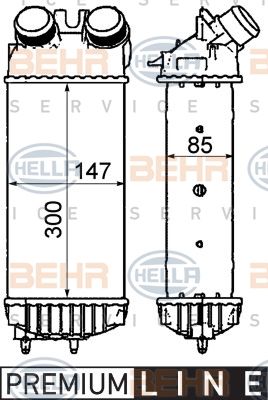 HELLA Интеркулер 8ML 376 911-401